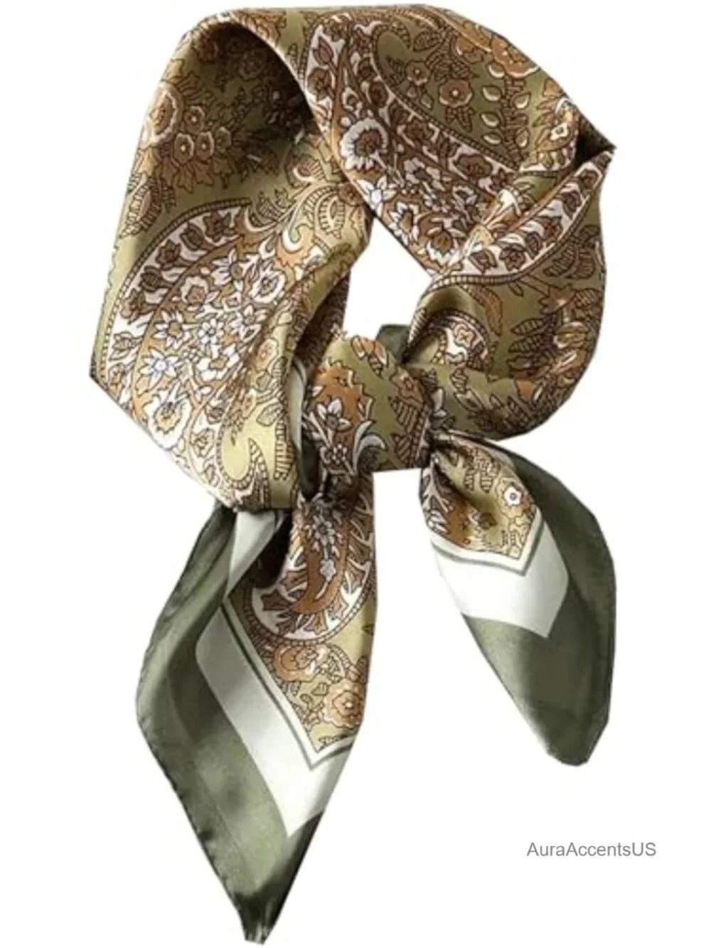 Square Satin Hair Scarf Headscarf Unisex Necktie Bandana